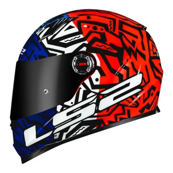 Capacete LS2 FF358 Memphis Orange Blue