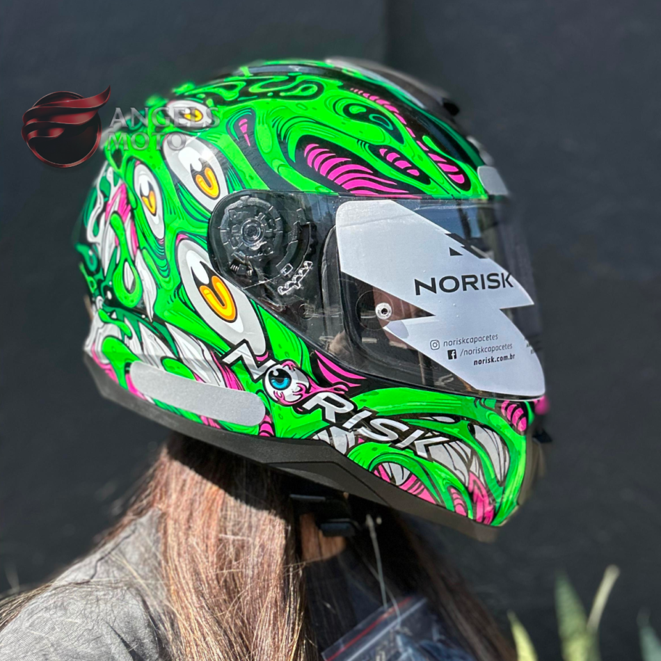 Capacete Norisk FF802 Razor Parasite Green