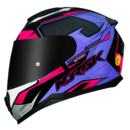 Capacete Norisk Fab FF802 Razor Speedmax Black Pink