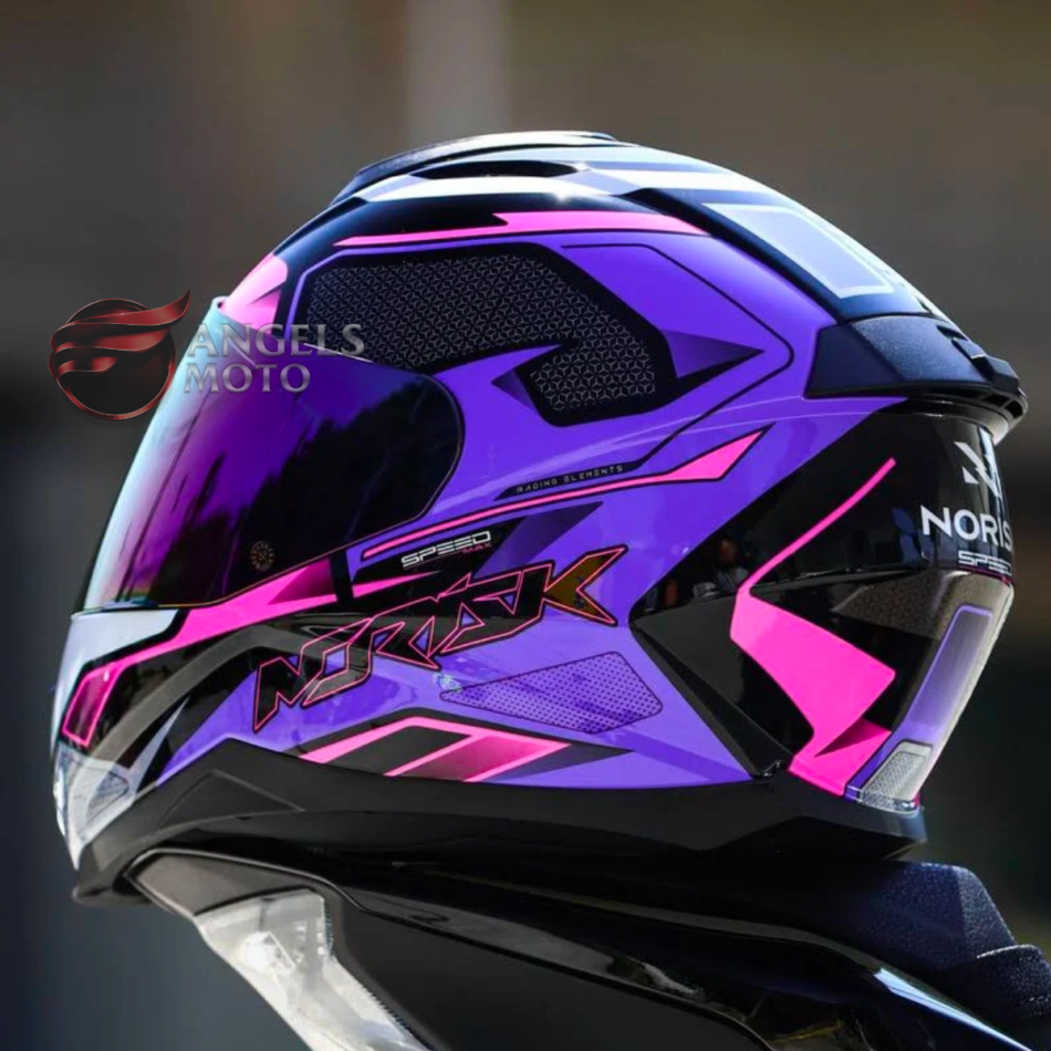 Capacete Norisk Fab FF802 Razor Speedmax Black Pink