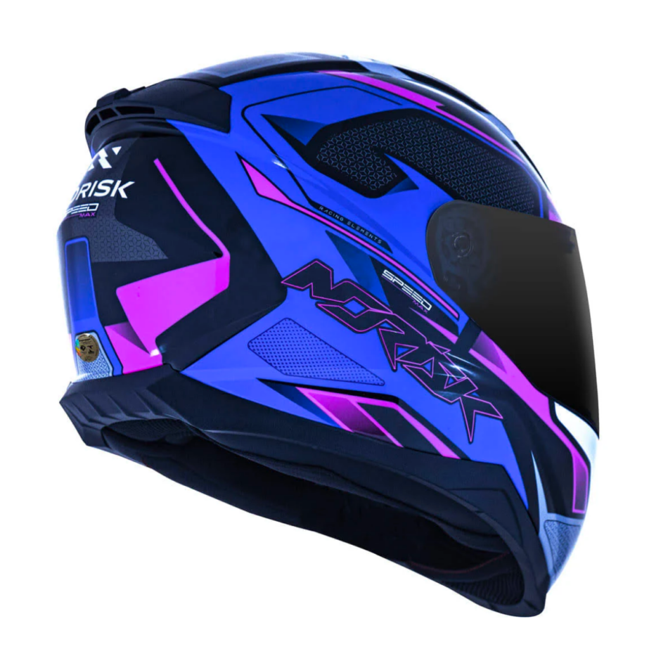 Capacete Norisk Fab FF802 Razor Speedmax Black Pink