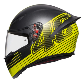 Capacete AGV K1 Edge 46 Black Yellow Flo