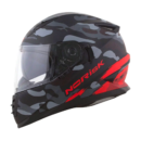 Capacete Norisk FF302 Destroyer Matte Black Red
