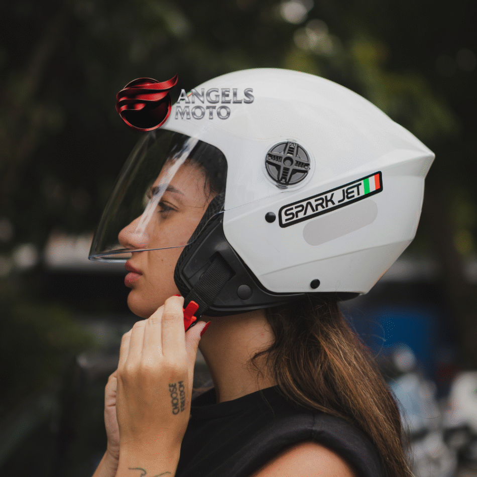 Capacete EBF Spark Jet Solid Branco