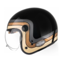 Capacete Peels Click Yesterday Preto Dourado