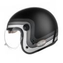 Capacete Peels Click Yesterday Preto Fosco Prata