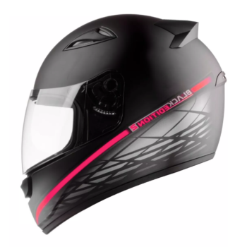 Capacete EBF Spark Black Edition 2 Preto Fosco Rosa