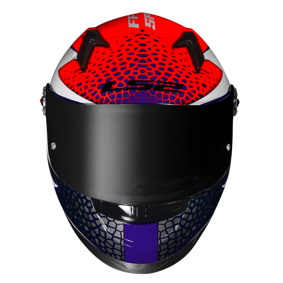 Capacete LS2 FF358 Speedy White Purple Orange