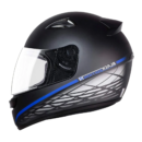 Capacete EBF Spark Black Edition 2 Preto Fosco Azul