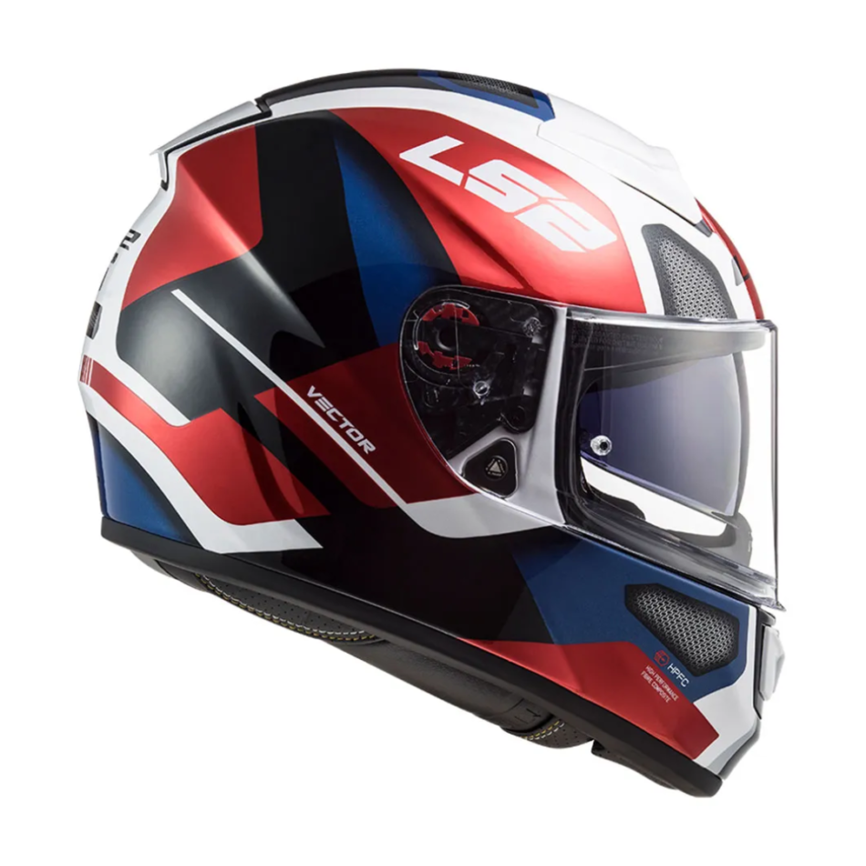 Capacete LS2 FF397 Vector Automat White Red