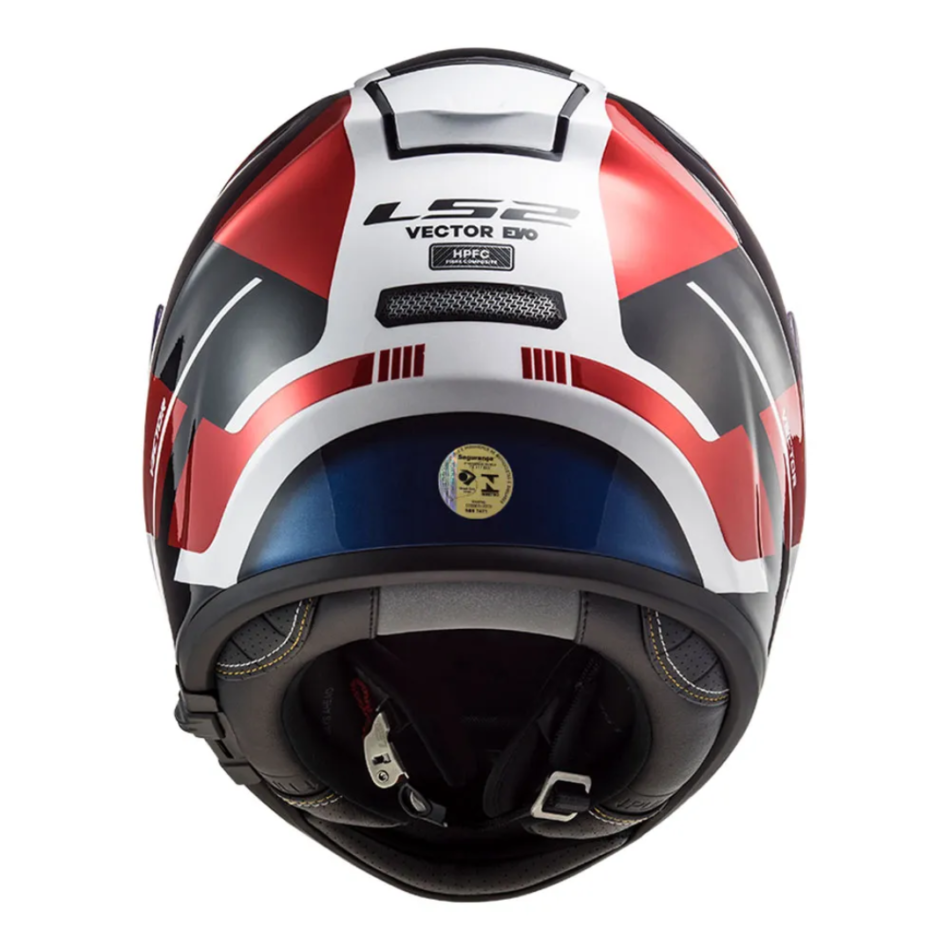 Capacete LS2 FF397 Vector Automat White Red