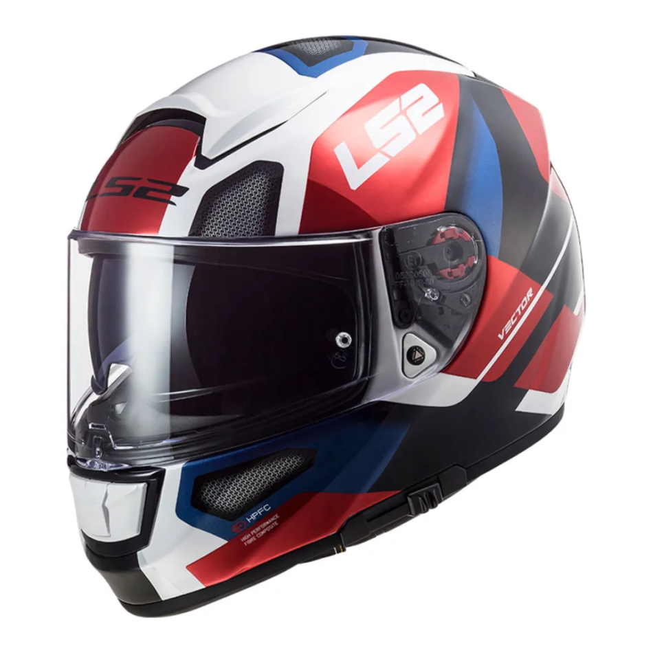 Capacete LS2 FF397 Vector Automat White Red