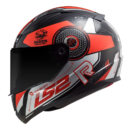Capacete LS2 FF353 Rapid Stratus Black Red Silver