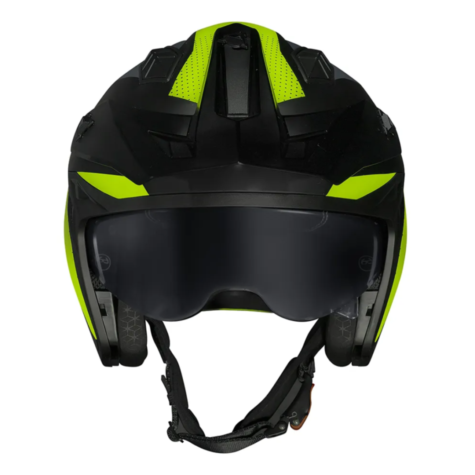 Capacete Norisk Darth II X1 Matte Black HV Yellow