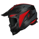 Capacete Norisk Darth II X1 Matte Black Red