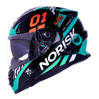 Capacete Norisk FF302 Tokyo Black White