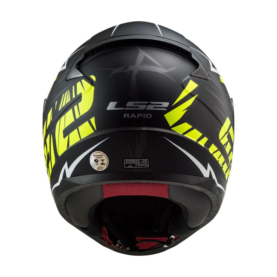 Capacete LS2 FF353 Rapid Cromo Matte Black Hi Vis Yelllow