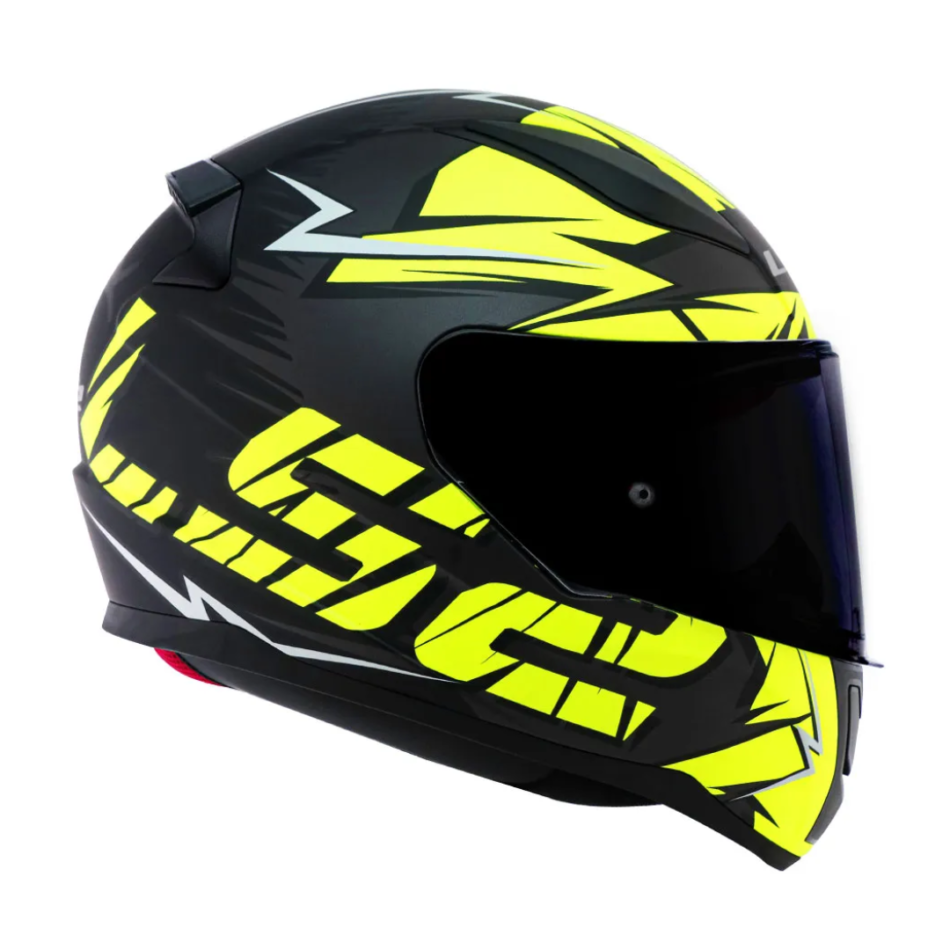 Capacete LS2 FF353 Rapid Cromo Matte Black Hi Vis Yelllow