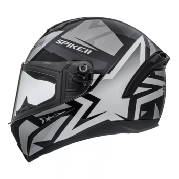 Capacete Peels Spike II 1ST Preto Prata