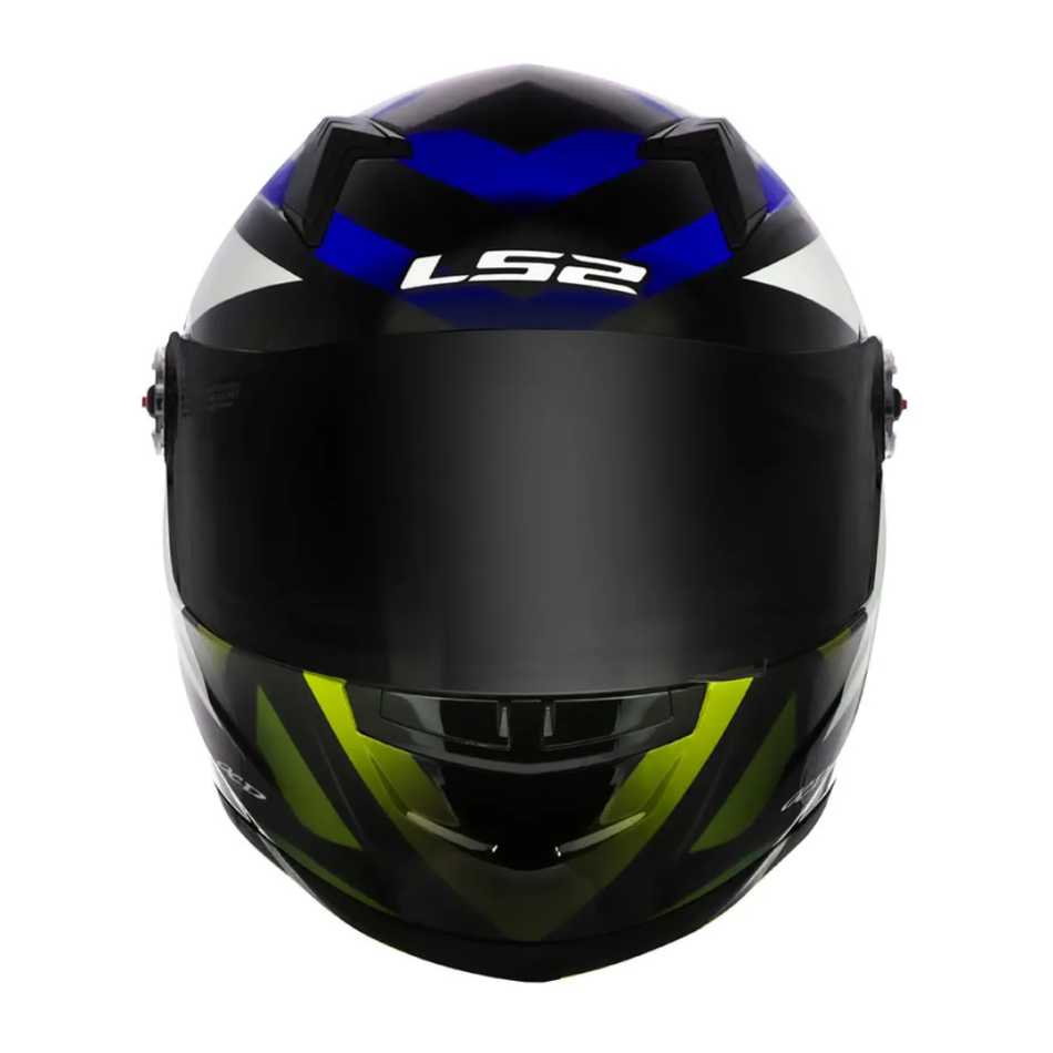 Capacete LS2 FF358 Starwar Blue Flo Yellow