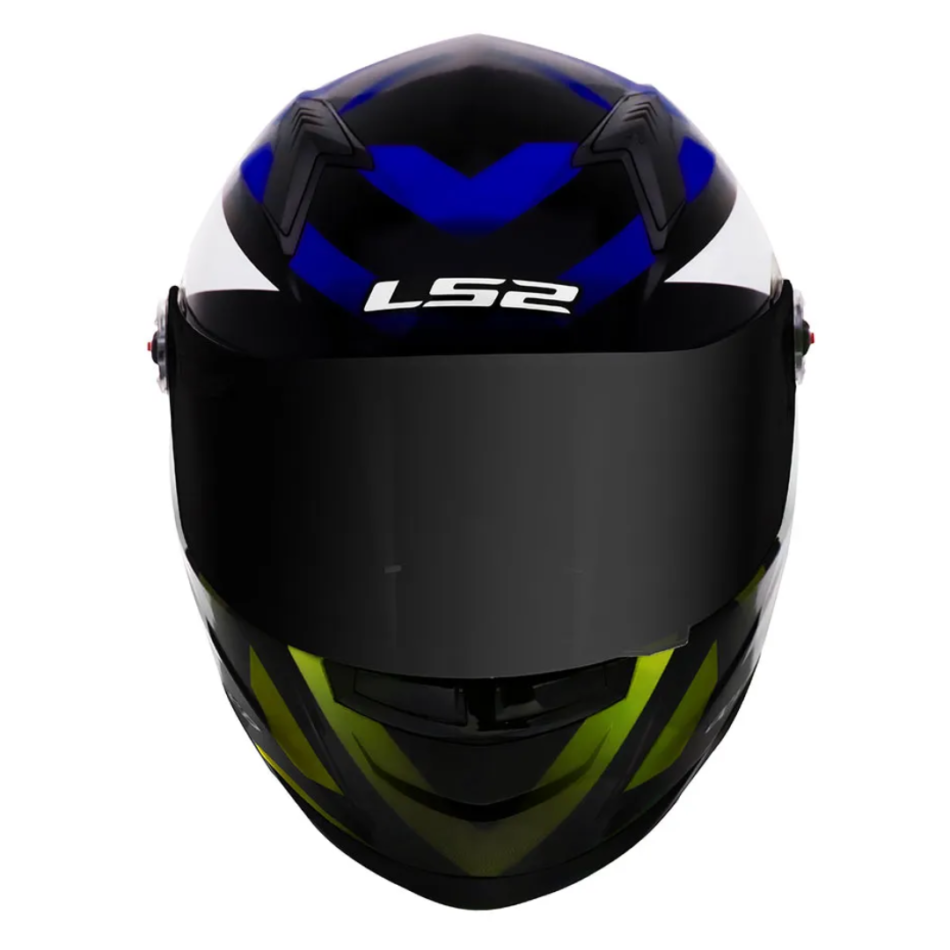 Capacete LS2 FF358 Starwar Blue Flo Yellow