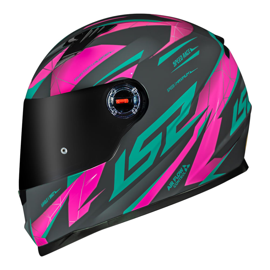 Capacete LS2 FF358 Draze Grey Green Pink