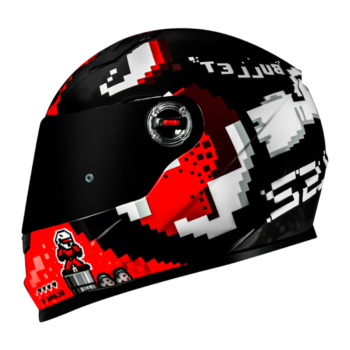 Capacete LS2 FF358 Bullet Black Red