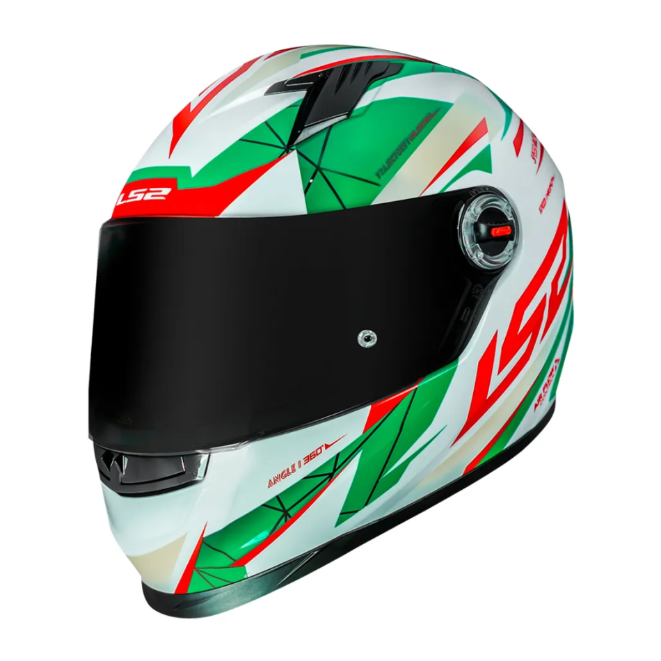 Capacete LS2 FF358 Draze White Green Red