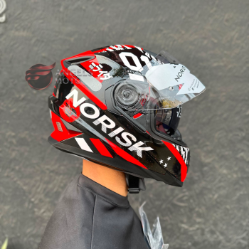 Capacete Norisk FF302 Tokyo Black Red White