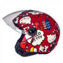 Capacete Peels Freeway Hello Kitty Usa Vermelho Branco
