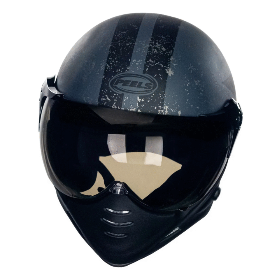 Capacete Peels F21 Old Tank Preto Chumbo Fosco Preto