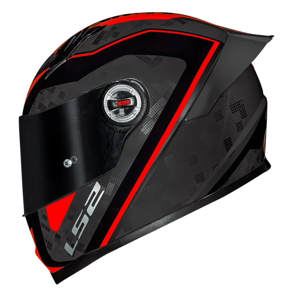 Capacete LS2 FF358 S Striker Titanio Red