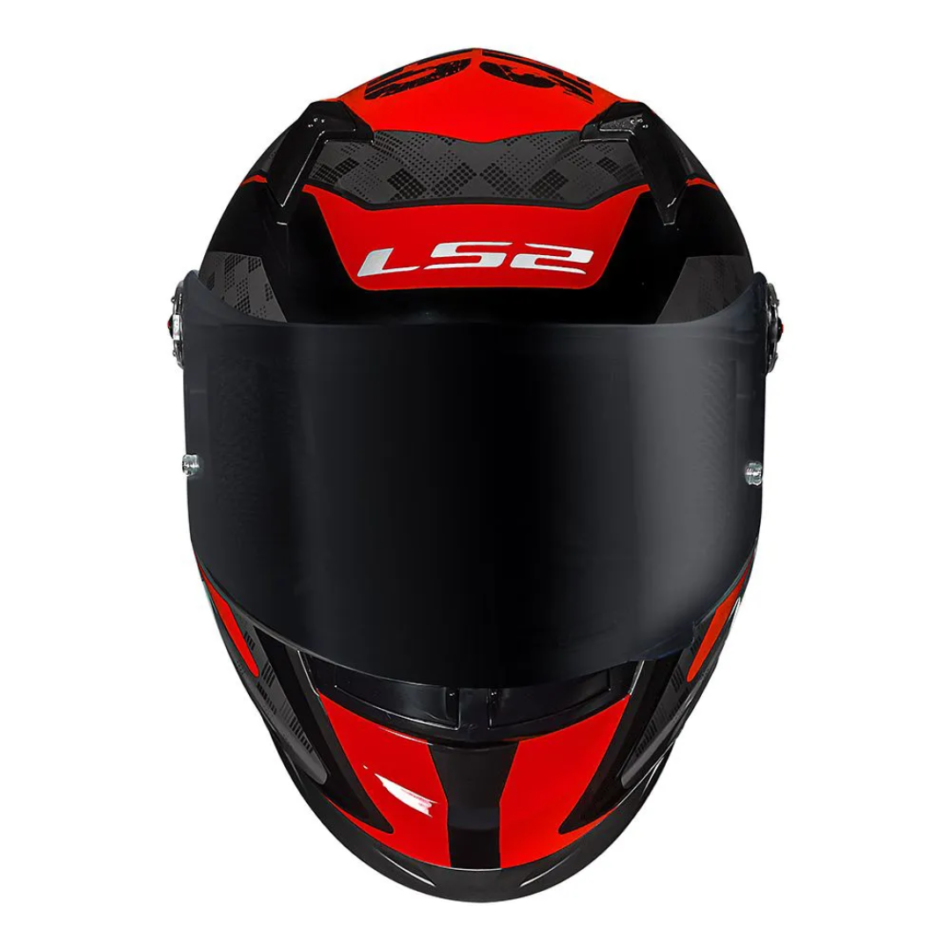 Capacete LS2 FF358 S Striker Titanio Red