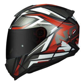 Capacete Norisk Fab FF802 Razor Sharp Black Red