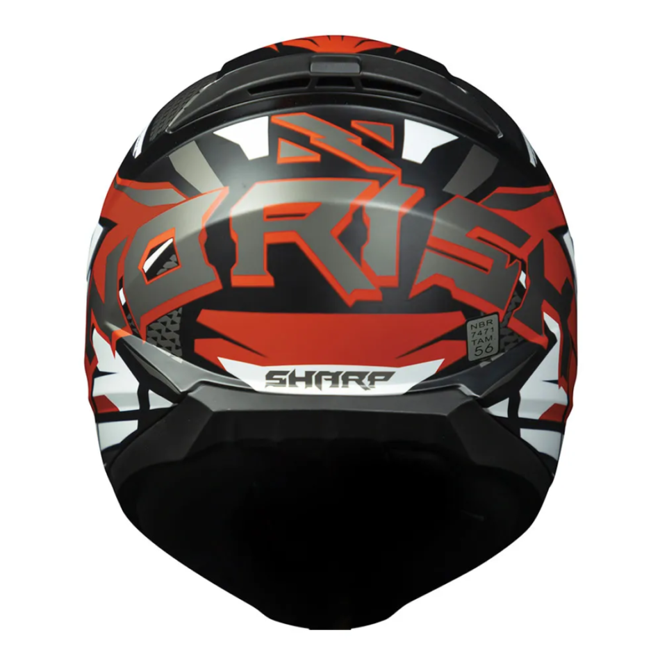 Capacete Norisk Fab FF802 Razor Sharp Black Red