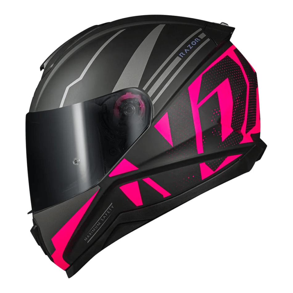 Capacete Norisk Fab FF802 Razor Full Matte Black Pink