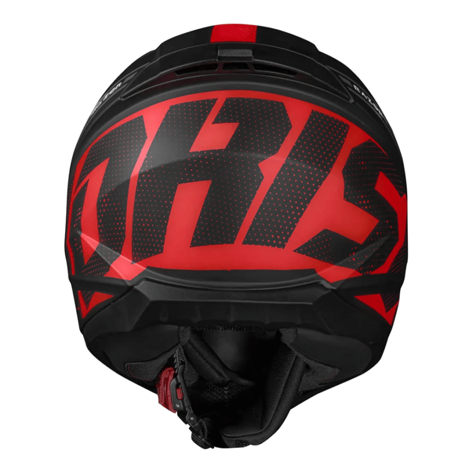 Capacete Norisk Fab FF802 Razor Full Matte Black Red