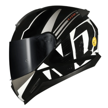 Capacete Norisk Fab FF802 Razor Full Black White