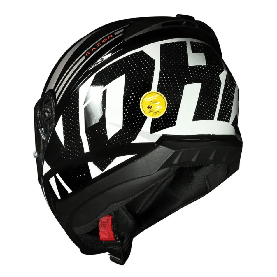 Capacete Norisk Fab FF802 Razor Full Black White