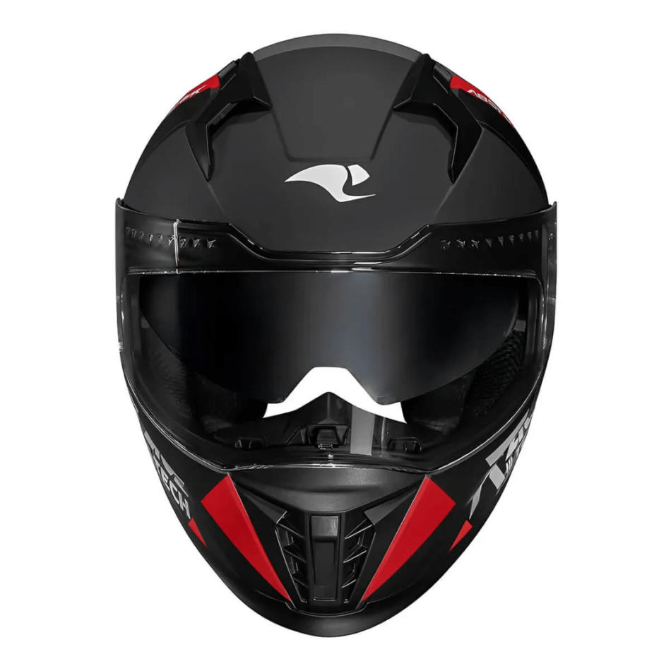 Capacete Race Tech Volt Abstrak Matte Black Red