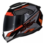 Capacete Norisk Fab FF802 Razor Speedmax Black Gray Orange