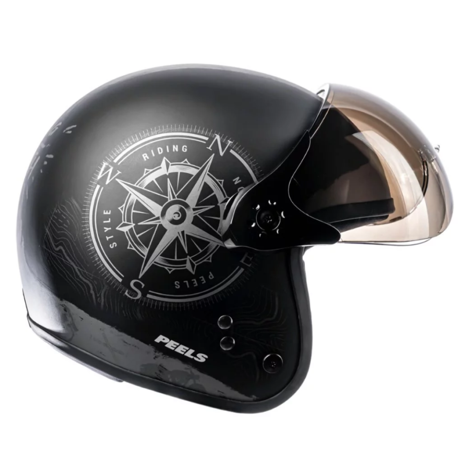 Capacete Peels F21 North Preto Fosco Grafite