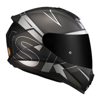 Capacete Norisk FF802 Razor Axial Matte Black Silver