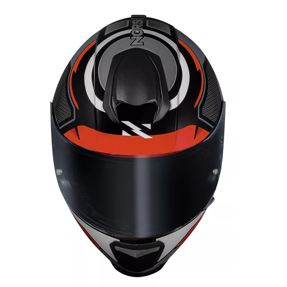 Capacete Norisk Fab FF802 Razor Speedmax Black Gray Orange