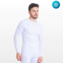 Camiseta Térmica Segunda Pele Manga Longa Inverno Snugg Branca