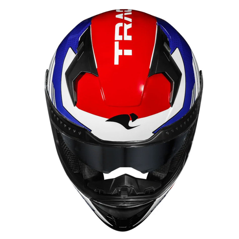 Capacete Race Tech Volt Track White Blue