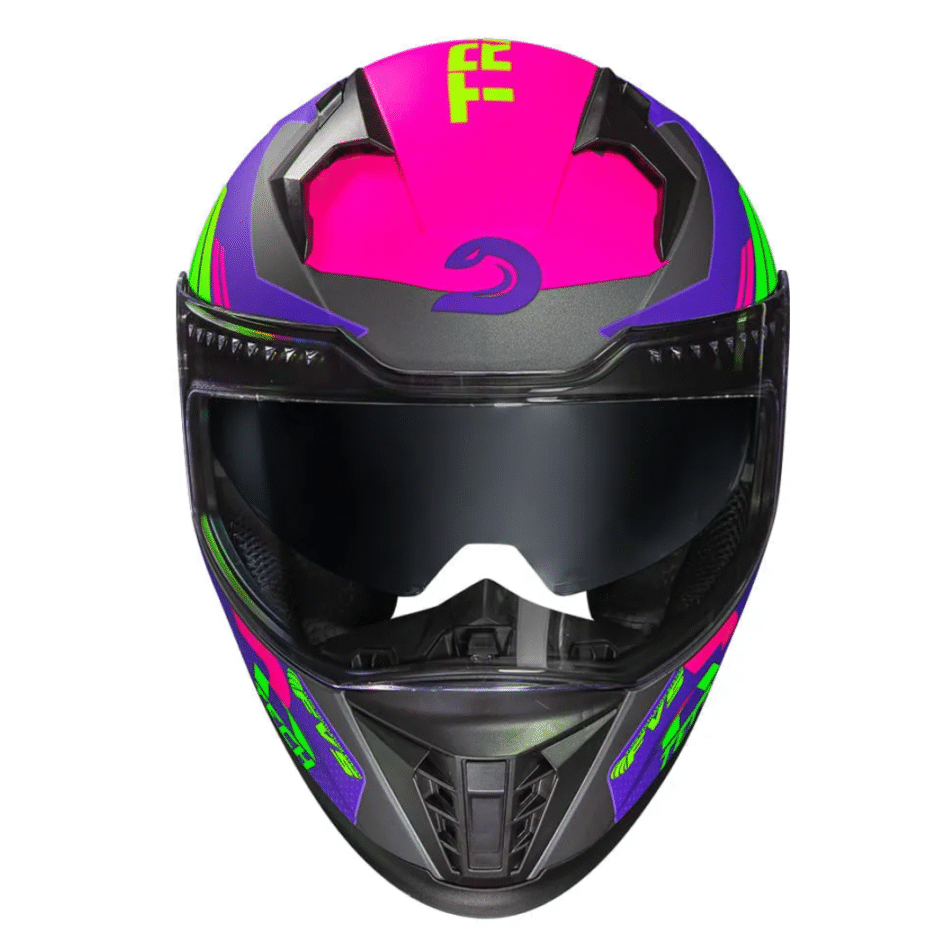 Capacete Race Tech Volt Track Matte Titanium Purple