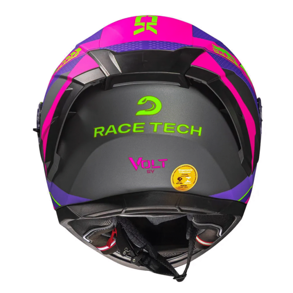 Capacete Race Tech Volt Track Matte Titanium Purple