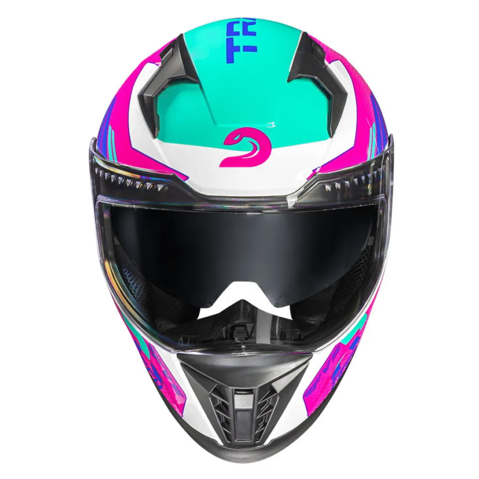 Capacete Race Tech Volt Track White Pink