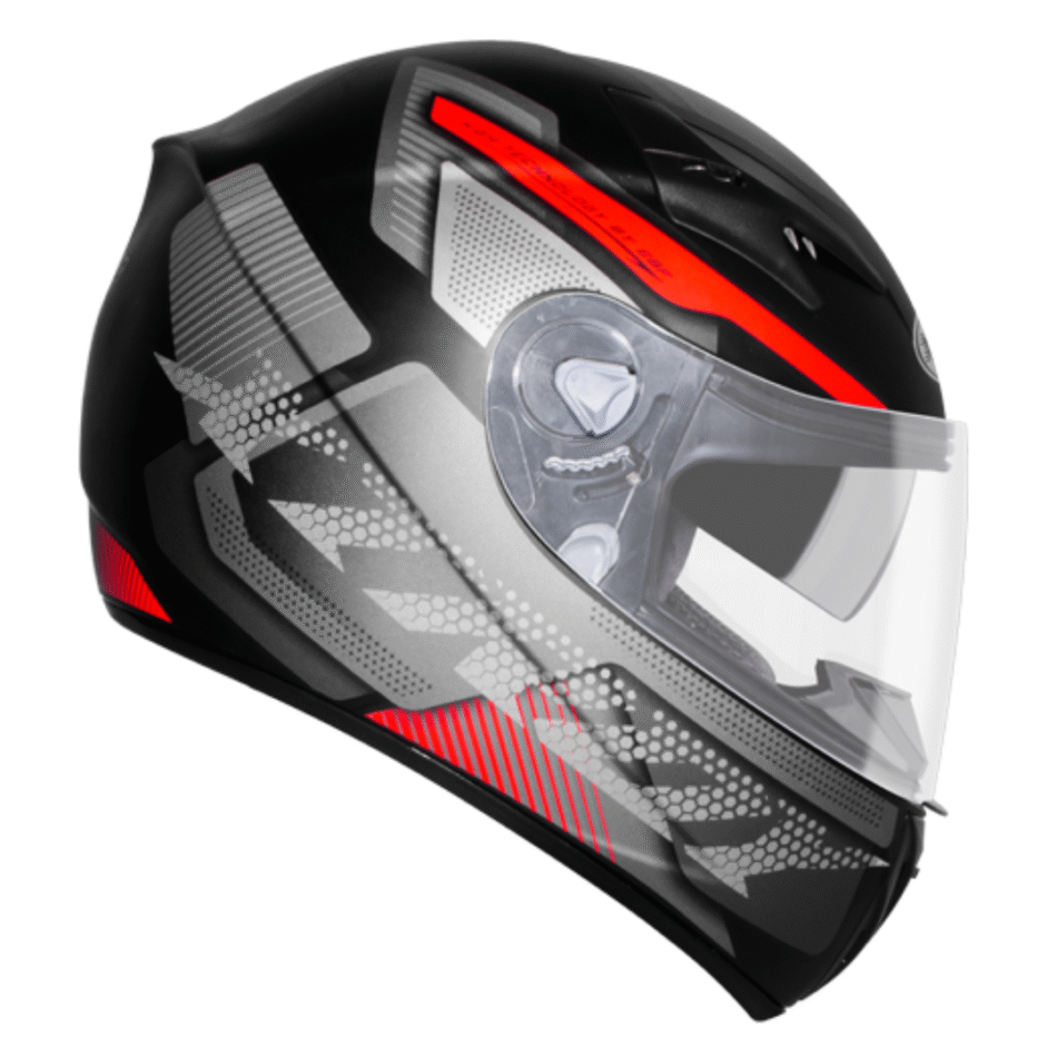 Capacete Xtroy Furious Preto Fosco Vermelho